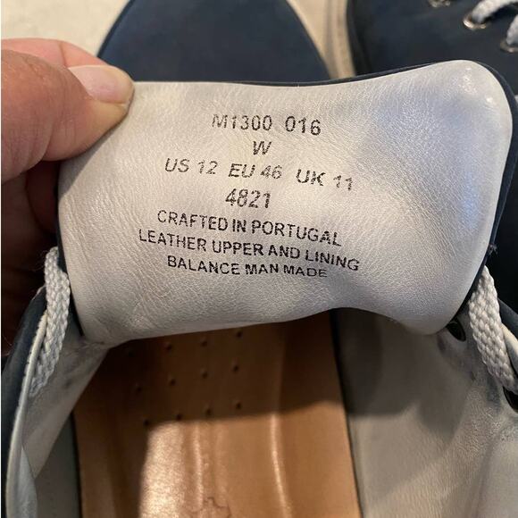 Samuel Hubbard Blue Leather Lace Up Vibram Comfortable Every Day Wear Shoes 12 - Picture 9 of 11